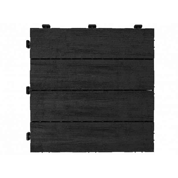 Multy home Gumová dlaždice ARISTA Wood 30 x 30 cm, antracit, 1 ks 4016.91.00