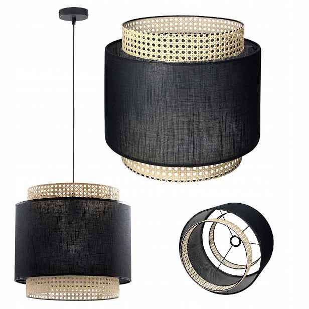 Závěsná lampa Lana 380 1P max. 60W E27 černá