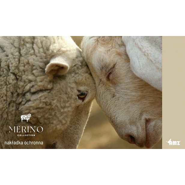 Bavlněná vložka na matrace s výplní z vlny Merino 160x200 Amz