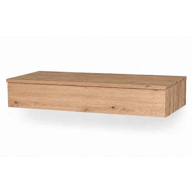 Toaletní Stolek závěsná konzola Voga 90 cm dub artisan šuplík s plným výsuvem