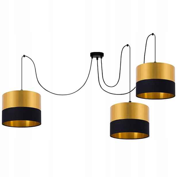 Dekorativní Závěsná Stropní Lampa Spider Gold Zlaté Led Stínidlo E27 Polská
