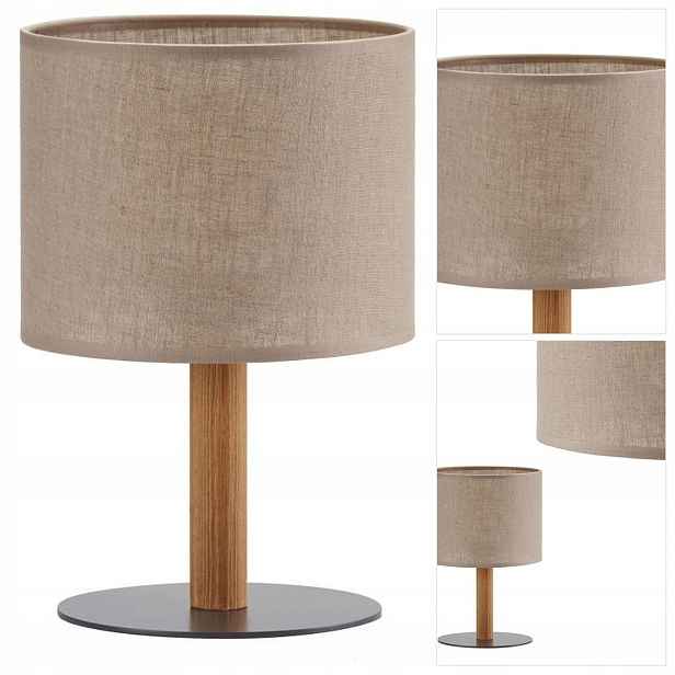 Stolní lampa Deva Nature šedá, měkké světlo vedle čtečky Tk Lighting