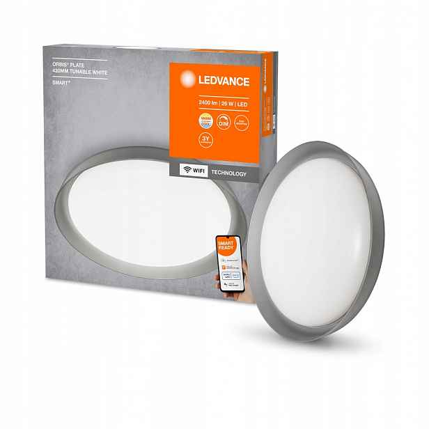 Stropní Svítidlo 26W 850lm Cct stmívatelný, kulatý, bílý, Smart+ WiFi Plate
