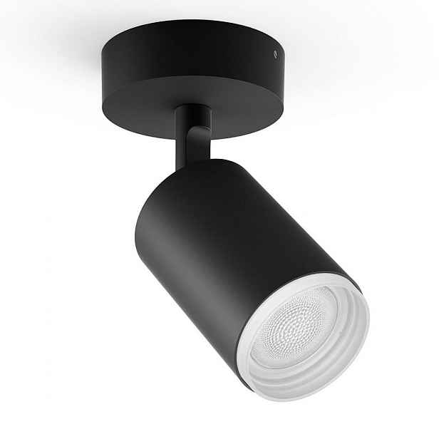 Svítidlo GU10 Philips HUE Fugato 1× žárovka LED 5,7 W černá