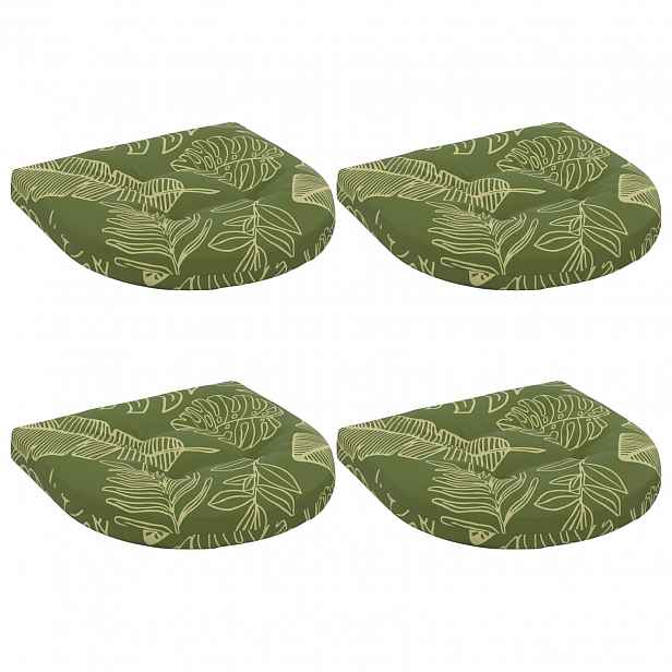 vidaXL Polstry ve 4 kusech 4 ks 100% polyester Listový design