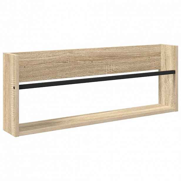 vidaXL Regál na časopisy Sonoma dub 80 x 12 x 30 cm Kompozitní dřevo