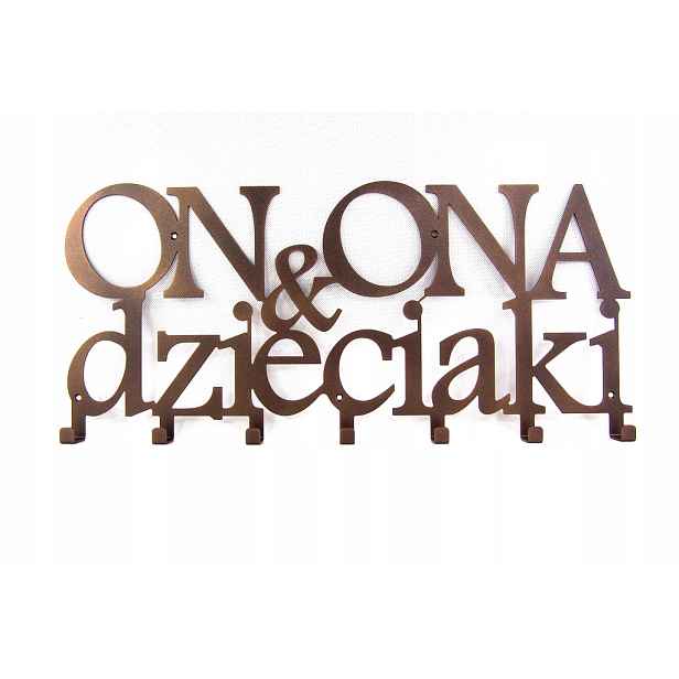 Nástěnný věšák na oblečení s klíči Ona Děti