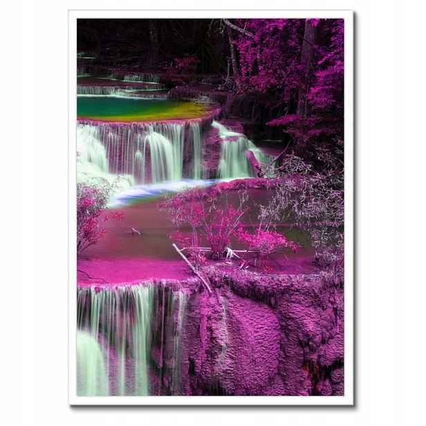 Plakáty v rámu 50x70 Fialový vodopád