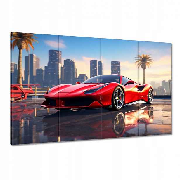 Obrazy 120x80 Červené Ferrari