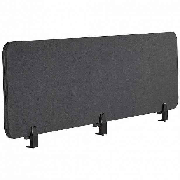 Beliani DĚLICÍ STĚNA NA STŮL 180 x 40 cm Tmavě šedá Wally
