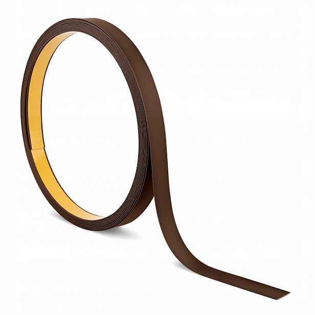 Samolepící nástěnné lamely, Pvc plochá deska, hnědá, 10 m, 30 mm