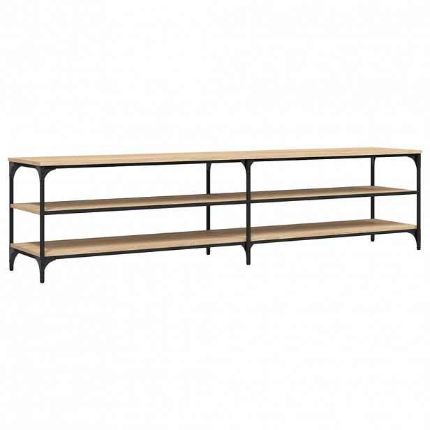 vidaXL TV skříňka dub sonoma 200 x 30 x 50 cm kompozitní dřevo a kov