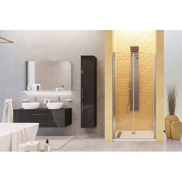YES B8 90 sprchové dveře do niky zalamovací 87-91cm