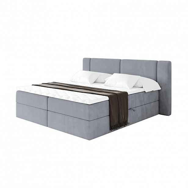 ALTDECOR POSTEL boxspring s matrací H3 - EVON - 140x200 cm Šedá