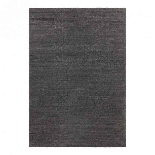 Antracitový koberec Elle Decor Glow Loos, 120 x 170 cm