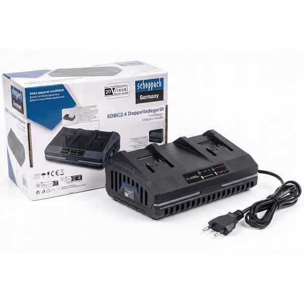 Dvojitá nabíječka SDBC2.4 20V Ixes Scheppach