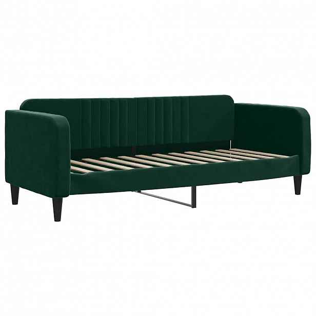 vidaXL Válenda tmavě zelená 80 x 200 cm samet
