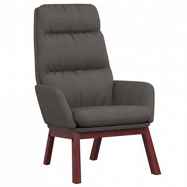 vidaXL Relaxační křeslo tmavě šedé textil