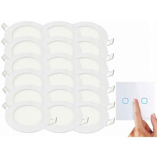 Moderní sada panelů Halogen 3W 18x spínač