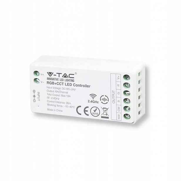 Ovladač stmívač V-tac Rgbw 12A Max 12V-144W 24V-288W VT-2434