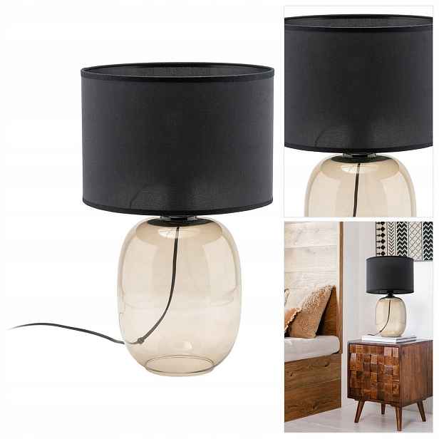 Stolní černá Melody harmonické světlo do obývacího pokoje pro konzoli Tk Lighting