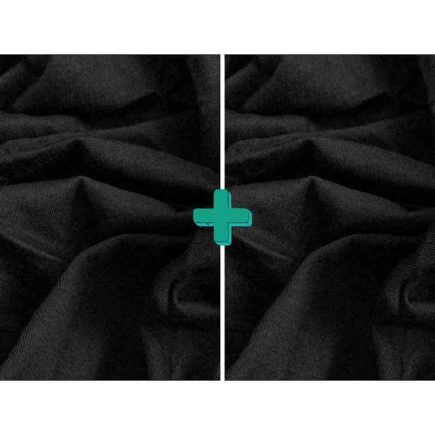 2x Prostěradlo jersey EXCLUSIVE 90x200 cm černé