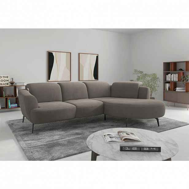 Sit & More ROHOVÁ SEDAČKA, textil, jílová barva
