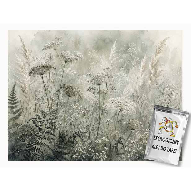 Fototapeta Flizelina Příroda Zahrada Louka Květy Trávy Kapradí 208x146 130g
