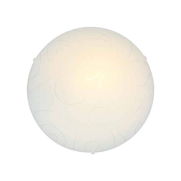 Stropní lampa Malibu z bílého skla