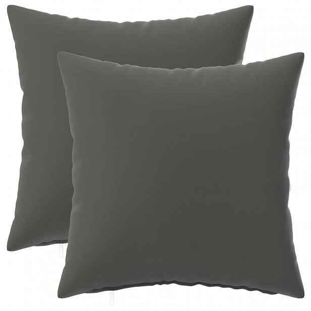 vidaXL Povlak na polštář 2 pcs HEERLEN Antracitová 50 x 50 cm