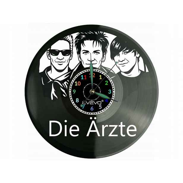 Die Arzte Dárek Originální dekorace do domu Hodiny z vinylové desky