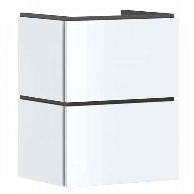 Hansgrohe Xilesa E - Umyvadlová skříňka, 62x48x38 cm, 2 zásuvky, matná bílá 54248700