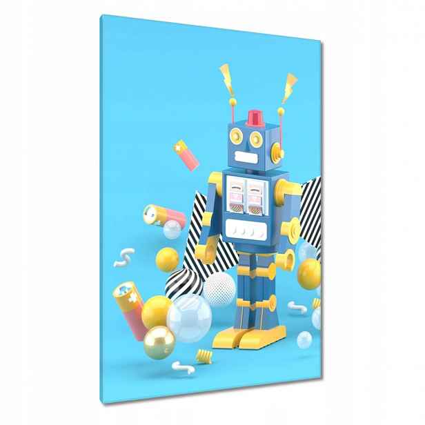 Obrazy 80x120 Modrý robotický robot