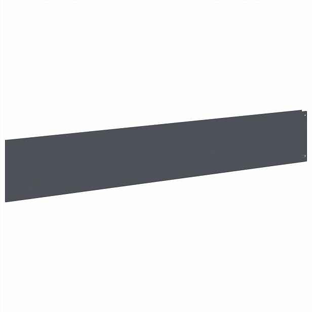 vidaXL Okraj trávníku 10 ks 100 x 18 cm Ocel Antracitová