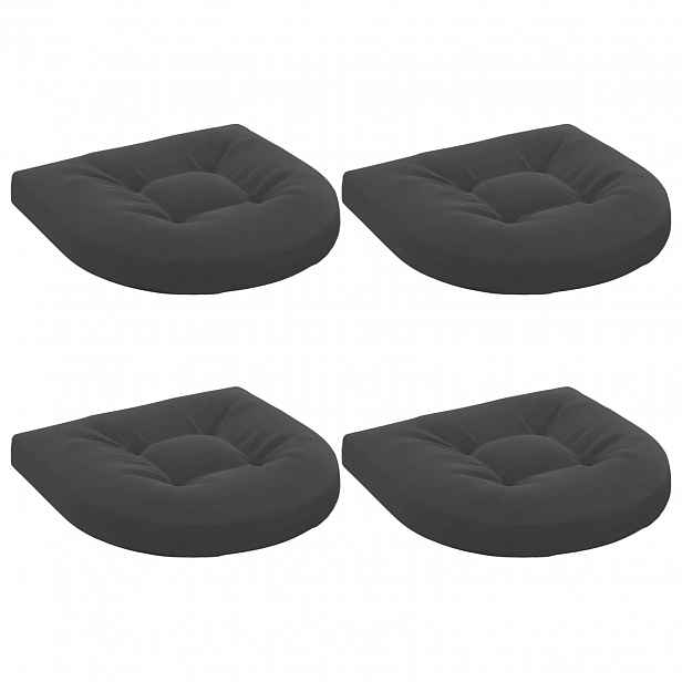 vidaXL Polstry ve 4 kusech 4 ks 100% polyester Antracitová