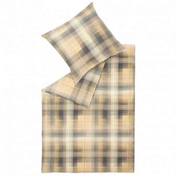 Esprit OBOUSTRANNÉ POVLEČENÍ, flanel, krémová, černá, béžová,