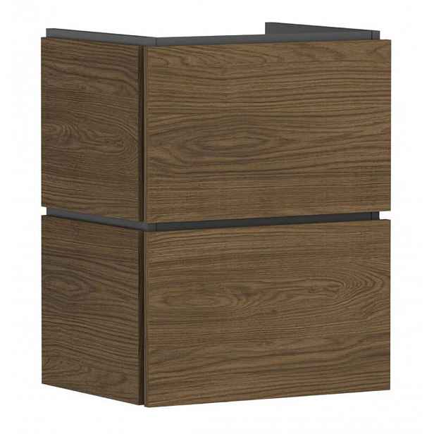 Hansgrohe Xilesa E - Umyvadlová skříňka, 62x48x38 cm, 2 zásuvky, kašmírový dub 54248550