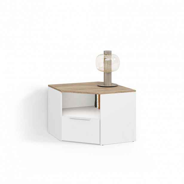 Livinity® NÍZKÝ NÁBYTEK POD TELEVIZI Piave Bílá/Sonoma 68 x 50 cm