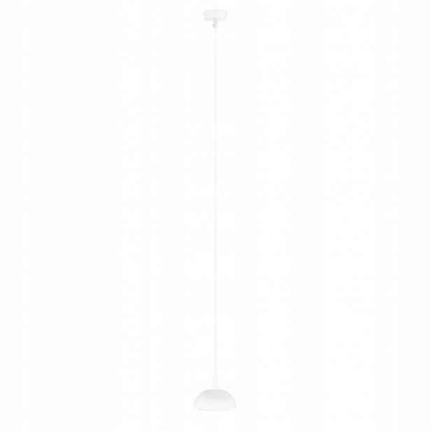 Malá bílá polokruhová závěsná lampa nad ostrov No. DI 5161 Antigo