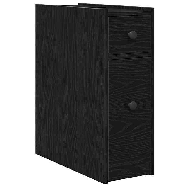 vidaXL Koupelnová skříň 21,5 x 50 x 60 cm Kompozitní dřevo Černý dub