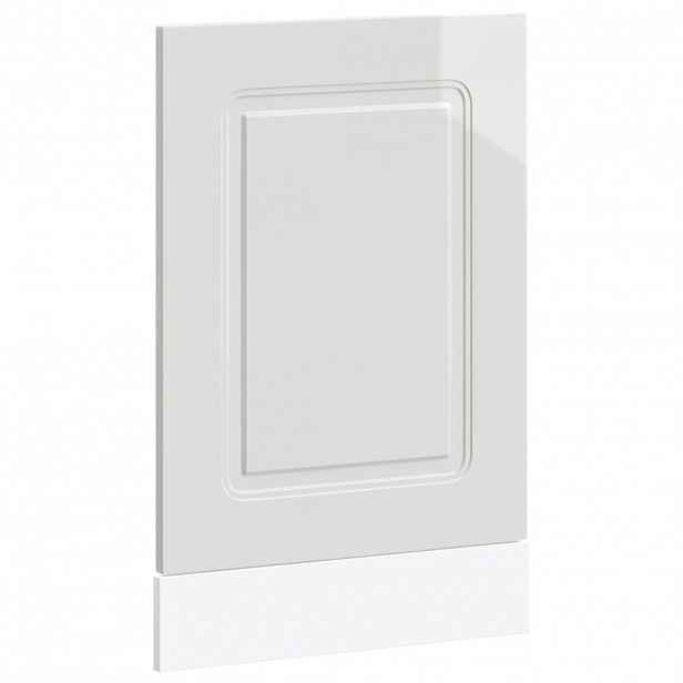 vidaXL Panel na myčku Kalmar bílý vysoký lesk 45x1,5x57 cm kompozit