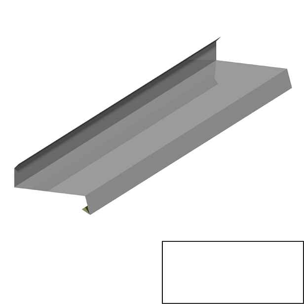 Oplechování římsy RS200A SP 25 RAL 9010 bílá