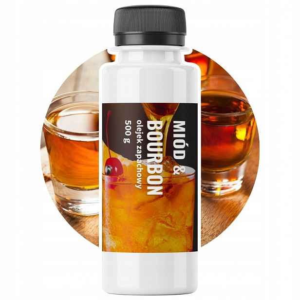 Vonný olej Med A Bourbon 500 g na voskování mýdlových svíček a kuliček