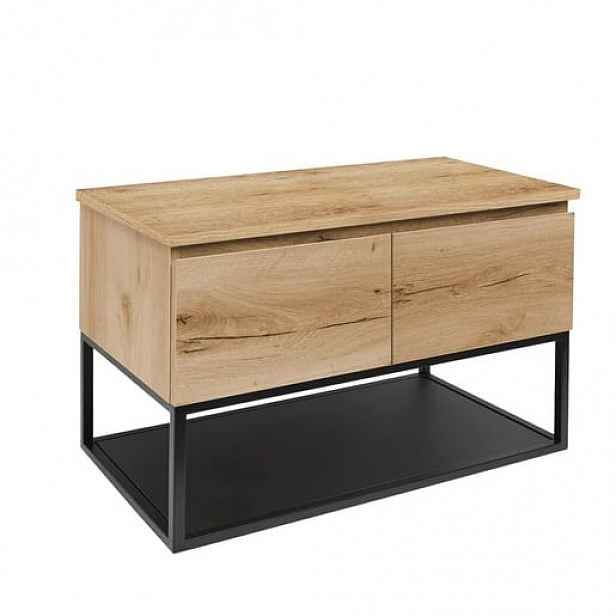 Koupelnová skříňka s krycí deskou SAT B-Way dub mat BWAY120OAKDESK