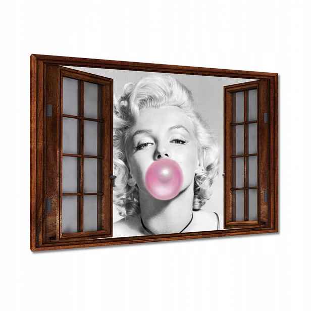Obrazy 90x60 Marilyn Monroe s gumou