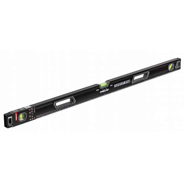 Hliníková vodováha s úchyty 120 cm 1,2 m 3 libely 0,5 mm/1 m Premium Proline