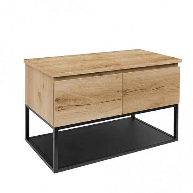Koupelnová skříňka s krycí deskou SAT B-Way dub mat BWAY120OAKDESK