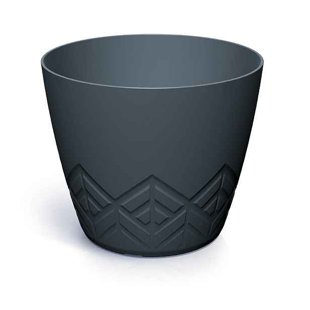 Prosperplast Květináč Areca antracit, varianta 11,9 cm