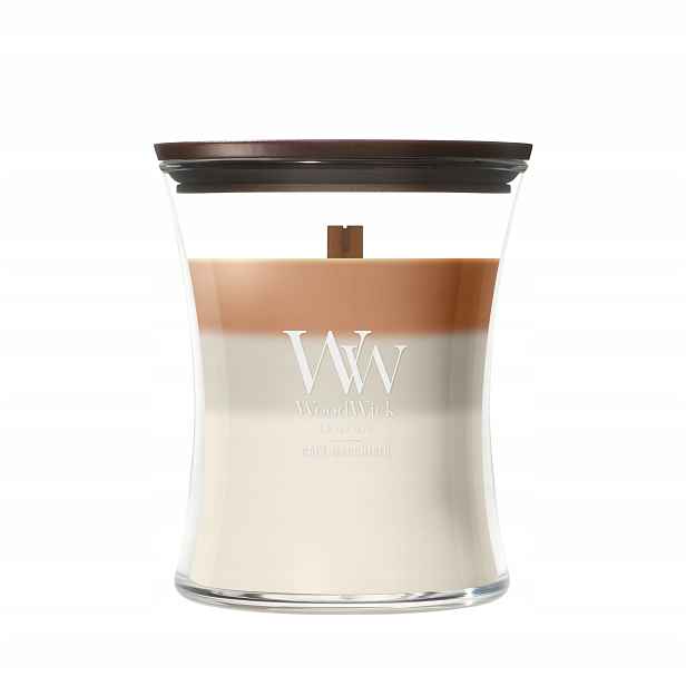 Střední vonná svíčka WoodWick Café Macchiato