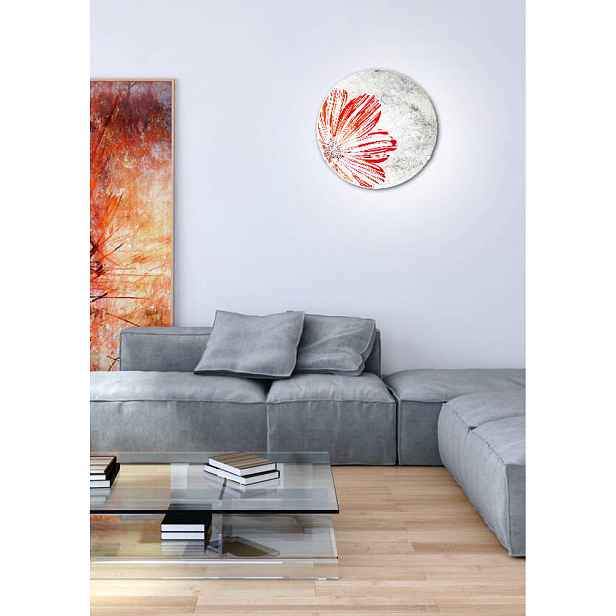 Stropní lampa s pružinou E27 červená